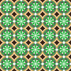 This seamless design is suitable for background or as a character motif.