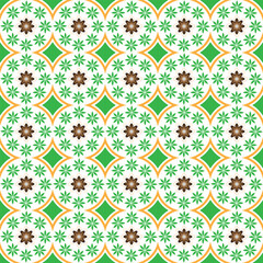 This seamless design is suitable for background or as a character motif.