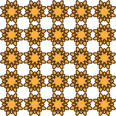 This seamless design is suitable for background or as a character motif.