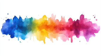 Vibrant watercolor rainbow patterns abstract art digital design colorful environment artistic viewpoint creative concept