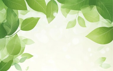 Obraz premium Light green leaf background