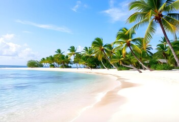 Obraz premium palm tree on the beach