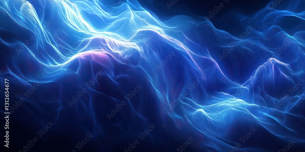 Poster colorful abstract light patterns create a dreamy atmosphere with swirling shapes in a dark backgroun