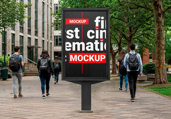 Billboard Mockup University Campus