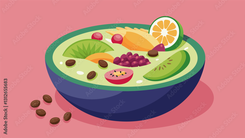 Poster switch up your goto protein shake with a proteinpacked smoothie bowl topped with fresh fruit nuts an