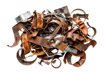 Creative Scrap Metal Art: Innovative Designs for Modern Home Decor Isolated on Transparent Background