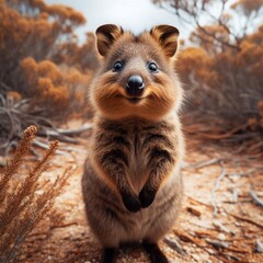 Obraz premium The Friendly Marsupial of Australia