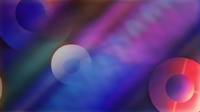 Vibrant geometric shapes in a seamless loop. Animated background with a clean, minimalist pattern.