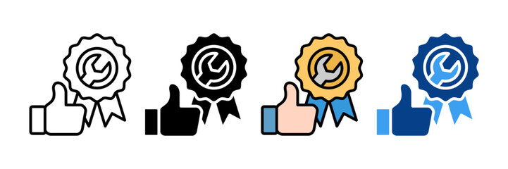 Service Excellence  Icon Set Multiple Style Collection