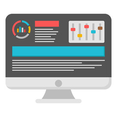 An icon design of dashboard