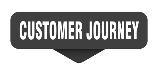 customer journey sticker. customer journey sign on transparent background