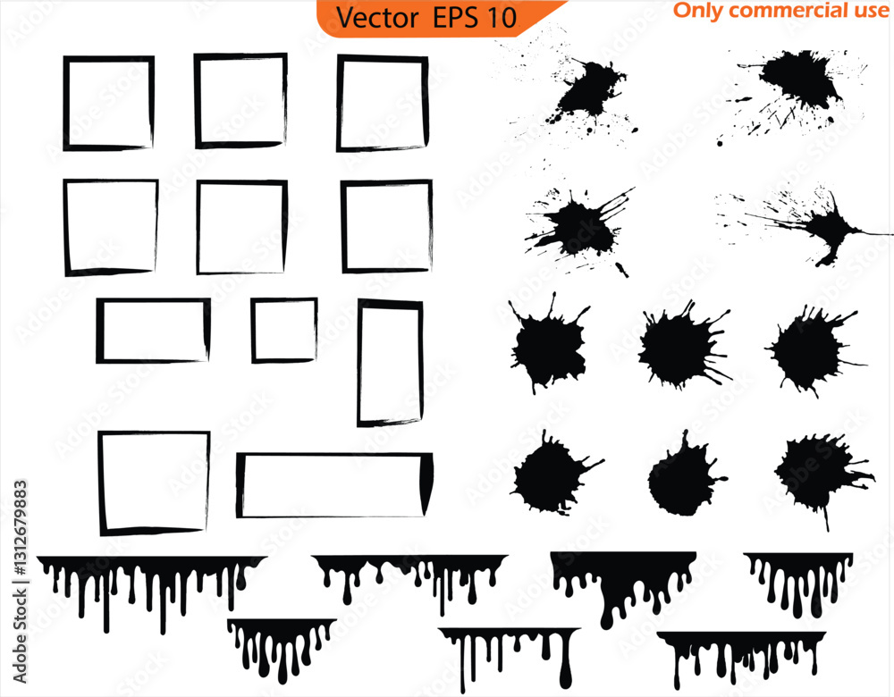 Wall mural vector illustration of a set of grunge textures. vector illustration of an abstract background with 