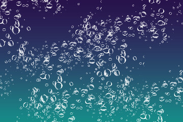 fond d'écran bleu et violet avec bulles blanches