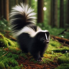 Naklejka premium Raised Tail, Ready to Defend