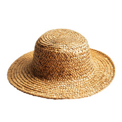 Charming Straw Hat - Perfect Summer Accessory . Transparent background PNG