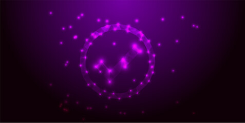Low poly vector icon background