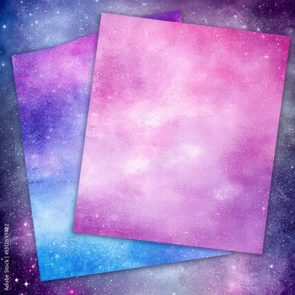 Aufkleber nebula texture: artistic nebula texture, vibrant colors, creating a visual journey through celestial