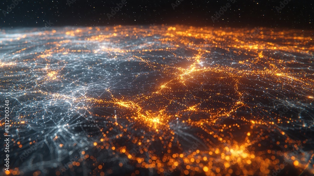 Poster global network: a mesmerizing visualization of interconnectedness
