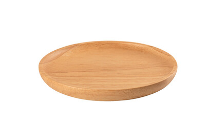 round board isolated wood background