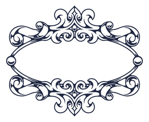Intricate elegant frame design