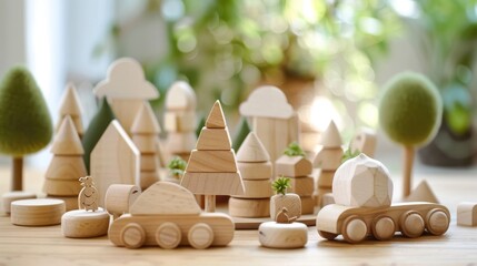 Eco-Friendly Wooden Toys for Children – Minimalist and Sustainable