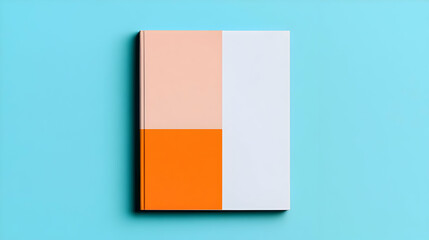 Fototapeta premium Minimalist Book Cover Design with Colorful Geometric Shapes