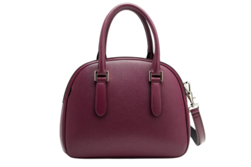 Stylish burgundy handbag with dual handles and adjustable strap for versatile carrying options
