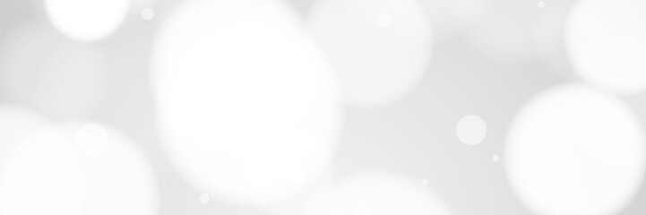 White bokeh background, soft light, blurred circles, website banner