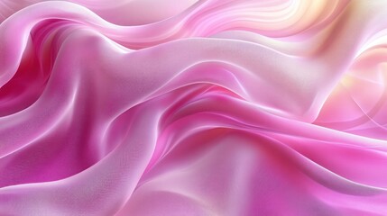 Obraz premium Abstract Pink Fabric Flowing
