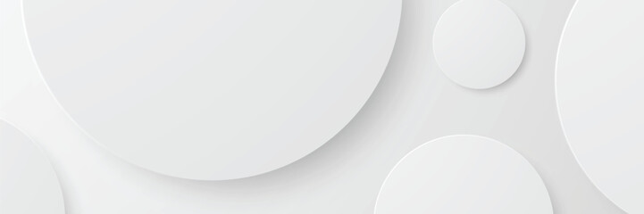 White circles overlap on gray background; digital wallpaper