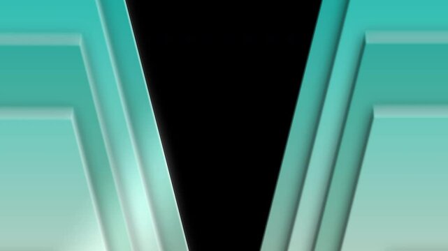 Metallic Teal multiple chevron broadcast style reveal transition from multiple directions with transparent alpha background [4K]