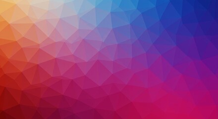 Colorful Abstract Geometric Background - Vibrant low poly background with a blend of red, blue, and orange tones. Ideal for website banners, presentations, and more