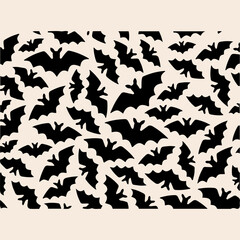 Bat pattern icon flat vector design.