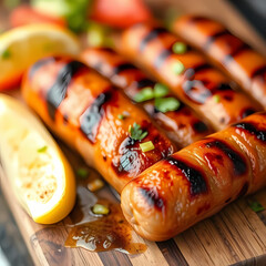 delicious grilled sausage