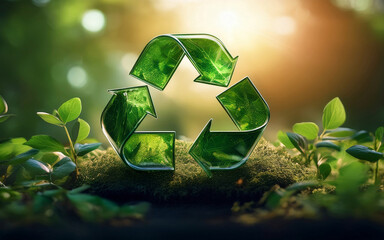 concepto de reciclaje, cuidado medio ambiente, recursos renovables, conciencia ambiental