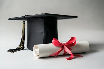 Graduation Diploma and Cap: A Moment of Achievement