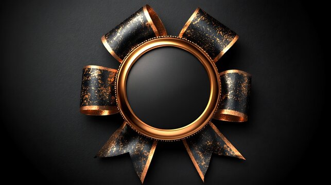 Modern achievers badge graduation certificate sleek metallic edges subtle light glows symbolizing excellence and pride large open space to emphasize the value of accomplishment and recognition