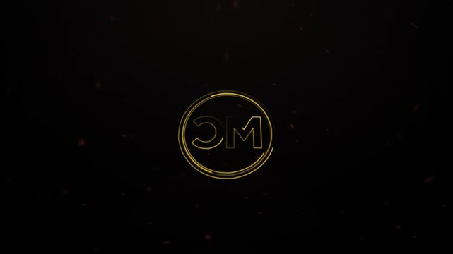 CM Logo Animation Elegant and Modern Design