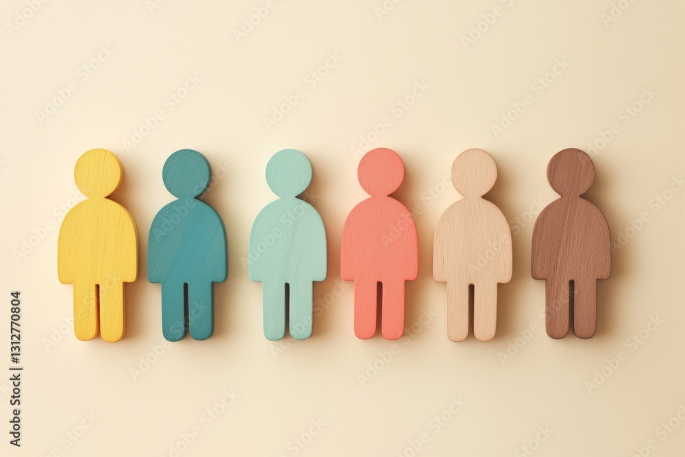 Poster exploring layers of people icons in a virtual network for enhanced hr recruitment strategies