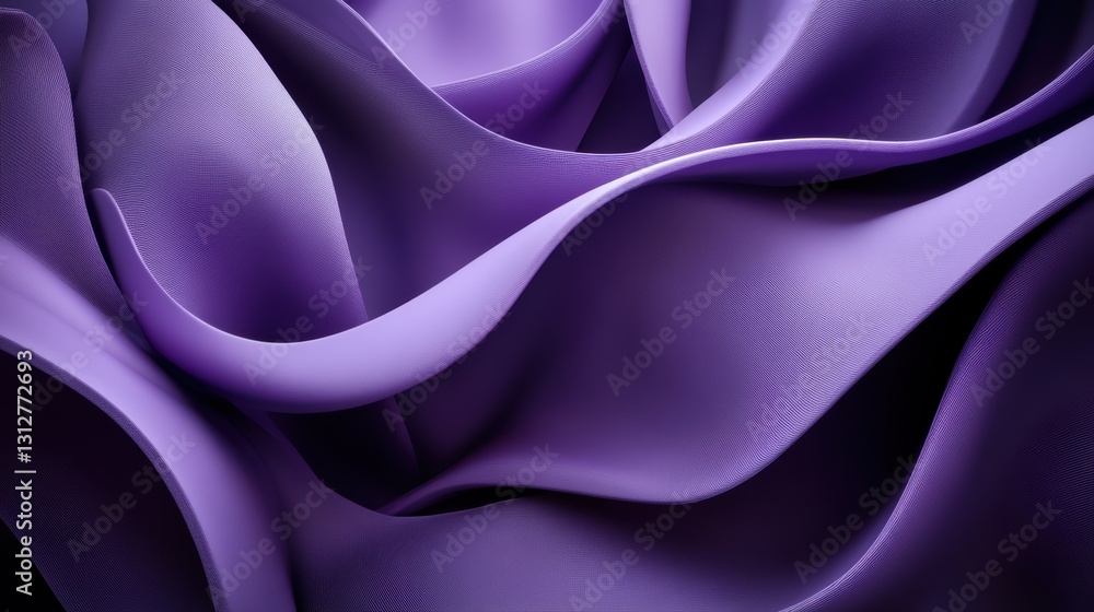 Poster a contemporary abstract 3d render featuring a purple background design with a modern illustration.