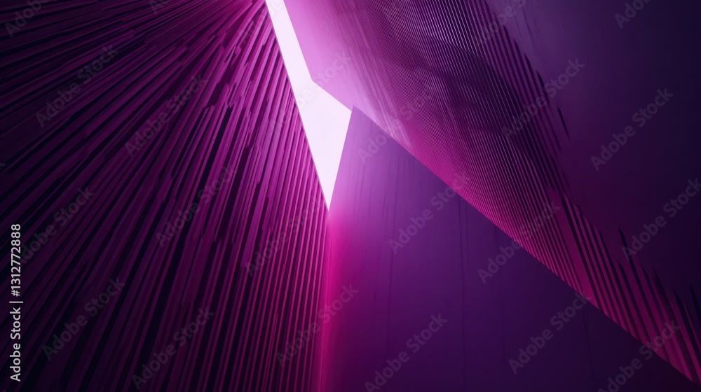 Poster a contemporary abstract 3d render featuring a purple background design with a modern illustration.