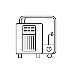  Chiller System line art on white background