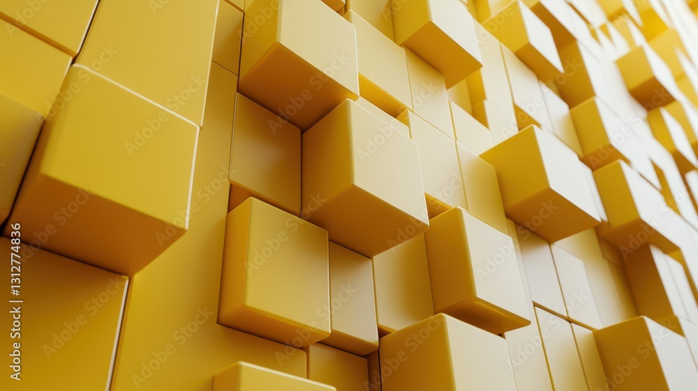 Aufkleber a dynamic 3d render featuring an abstract vertical animation with a geometric background, showcasing