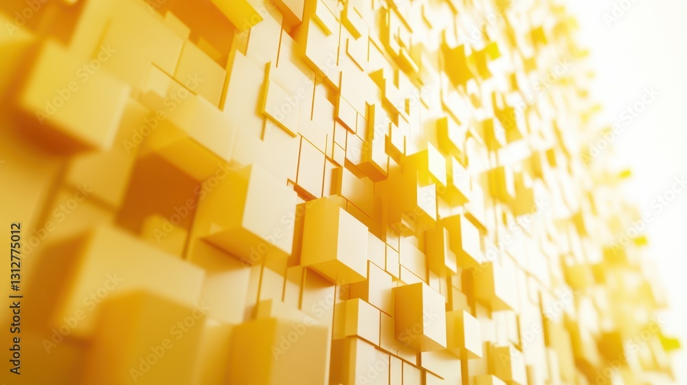 Aufkleber a dynamic 3d render featuring an abstract vertical animation with a geometric background, showcasing
