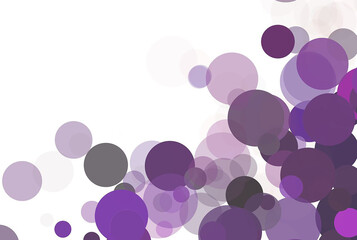 Abstract purple and grey circle pattern on white background