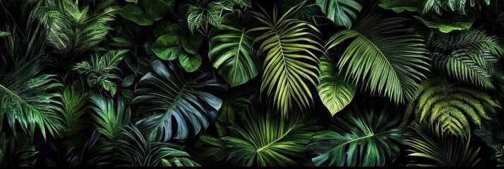 Enhance Your Space with Rich Tropical Greenery Wallpaper