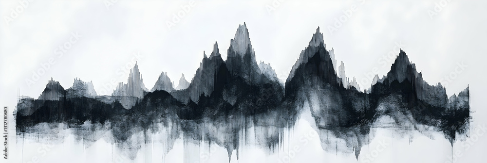 Poster a graph showing a volatile stock market with sharp peaks and valleys -