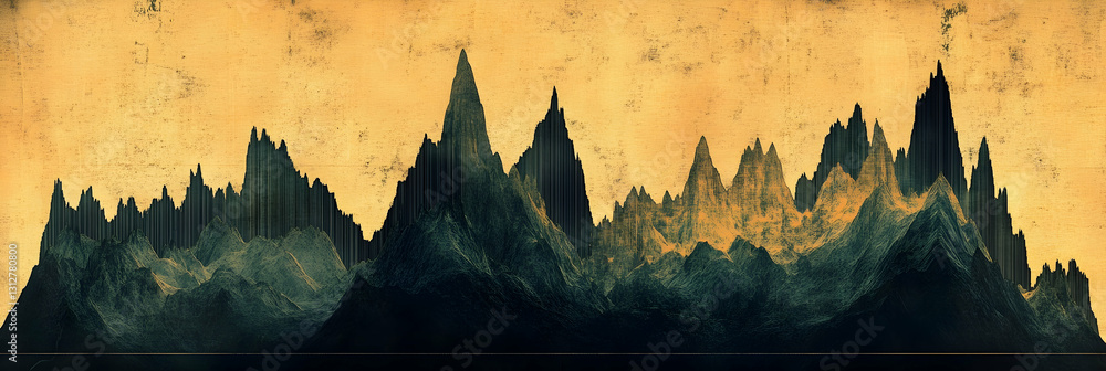 Aufkleber a graph showing a volatile stock market with sharp peaks and valleys -