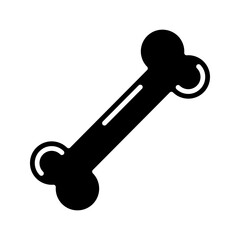 bone icon on white background
