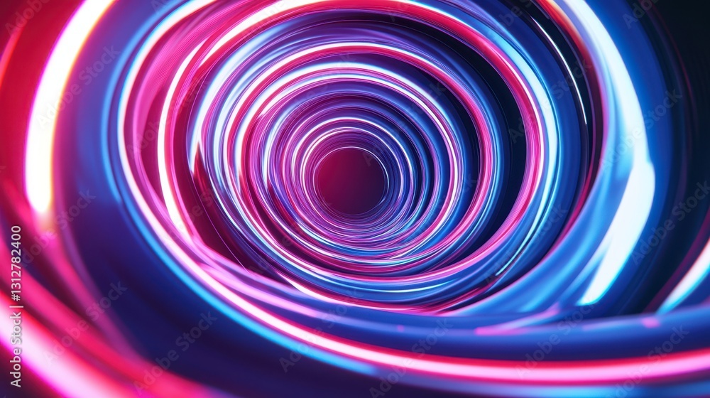 Poster An abstract animation features a seamless loop with vibrant color refraction effects, set against a dynamic background.